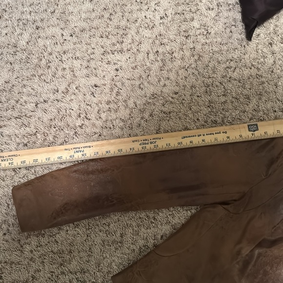 Silence + Noise Riley Drapey Vegan Suede Jacket, Brown, Small - Picture 10 of 11